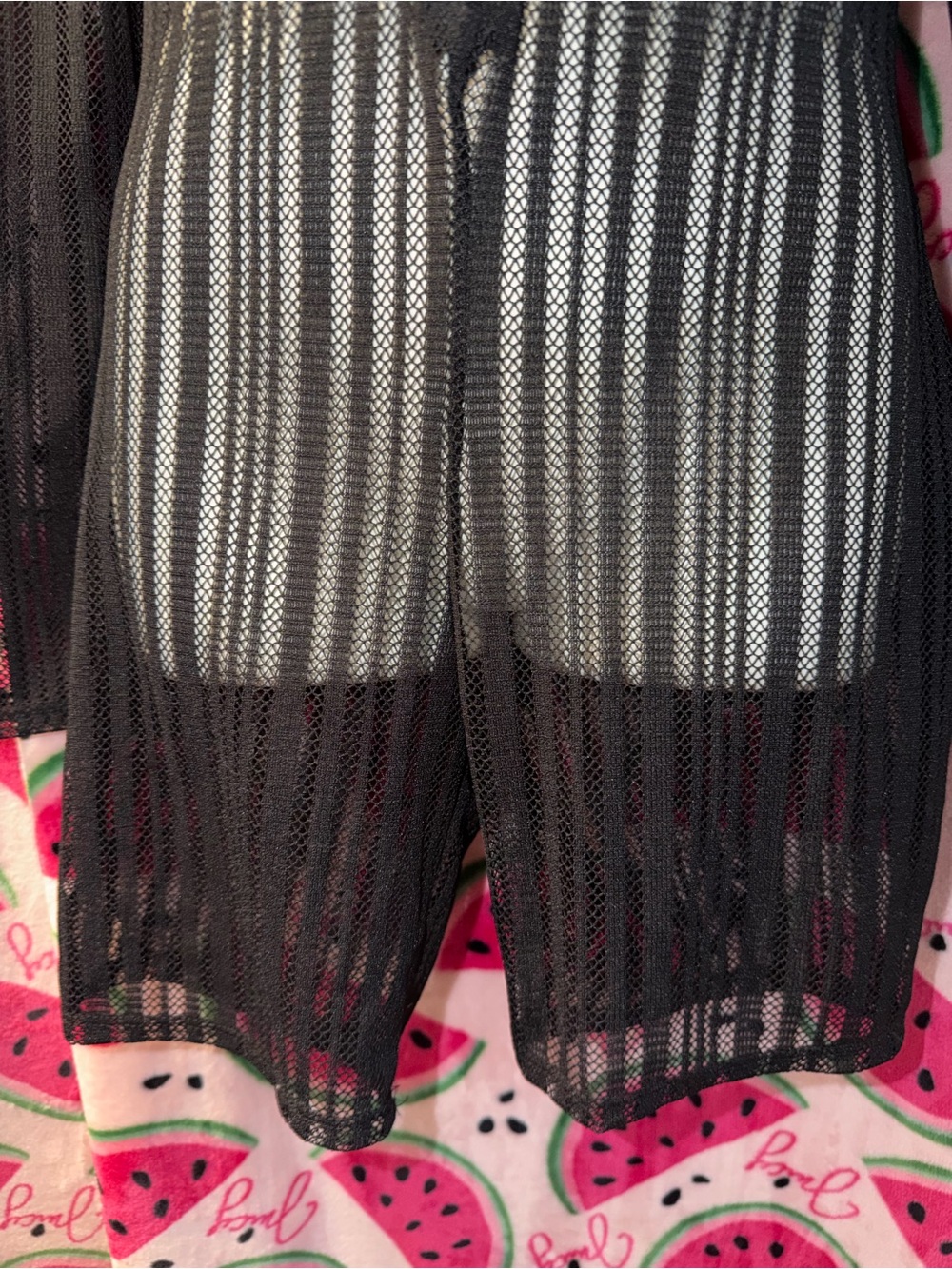 🖤 Vintage Sheer Zip-Front Swim Coverup Romper - Picture 2 of 6